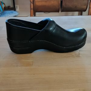 Patent Leather Dansko Clogs, Black
